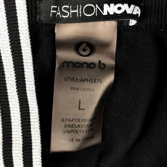 Fashion Nova Compression Leggings Medium Black High Rise SLIMMING Elastic Waist - Picture 3 of 9